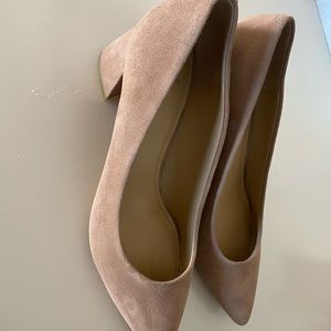 Size 8 nude chunky heels